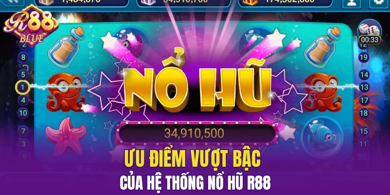 Ưu điểm vượt bậc của hệ thống nổ hũ R88
